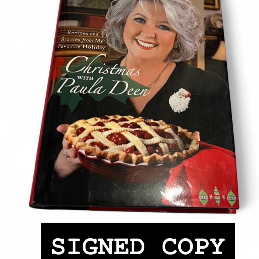 Christmas with Paula Deen Hardcover Cookbook - SIGNED COPY